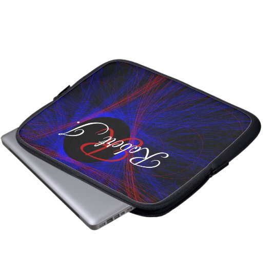 Accented Triangle Geometric Electronics Bag ラップトップスリーブ (正面下部)