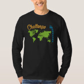 Accept a Travelling Challenge with a World Map Tシャツ (正面)