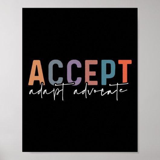 Accept Adaptate Advocate特別教育先生Au ポスター (正面)