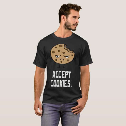 Accept Cookies Front End Developer Web Designer Tシャツ (正面フル)