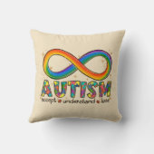 Accept Love Understand – インフィニティ自閉症意識 クッション (裏面)