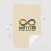 Accept Love Understand – インフィニティ自閉症意識 ゴルフタオル (インサイチュ)