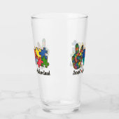 Accept Love Understand – 自閉症意識ハート タンブラーグラス (左)