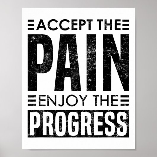 Accept The Pain - Uplifting Bodybuilding  ポスター (正面)