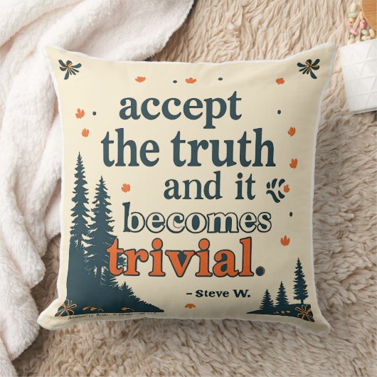 Accept The Truth - Throw Pillow クッション (ブランケット)