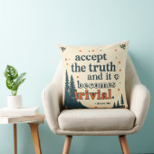 Accept The Truth - Throw Pillow クッション (椅子)