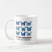 Accept Understand Love Autism Awareness Butterfly コーヒーマグカップ (左)
