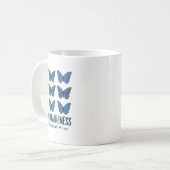 Accept Understand Love Autism Awareness Butterfly コーヒーマグカップ (正面左)