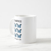 Accept Understand Love Autism Awareness Butterfly コーヒーマグカップ (正面左)