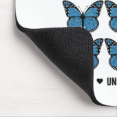 Accept Understand Love Autism Awareness Butterfly マウスパッド (コーナー)
