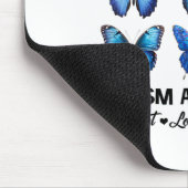 Accept Understand Love Autism Awareness Butterfly マウスパッド (コーナー)