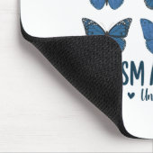 Accept Understand Love Autism Awareness Butterfly マウスパッド (コーナー)