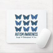 Accept Understand Love Autism Awareness Butterfly マウスパッド (マウス)