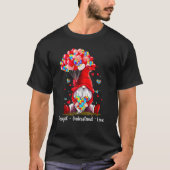 Accept Understand Love Autism Awareness Gnome Vale Tシャツ (正面)