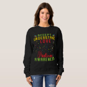 Accept Understand Love Autism Awareness Rainbow Pu スウェットシャツ (正面フル)
