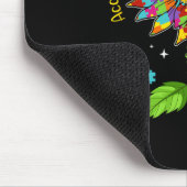 Accept Understand Love Autism Awareness Sunflower マウスパッド (コーナー)