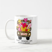 Accept Understand Love Autism Awareness Support Va コーヒーマグカップ (左)