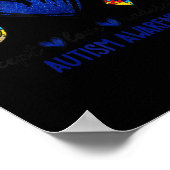 Accept Understand Love Autism Awareness T-Shirt Au ポスター (角)