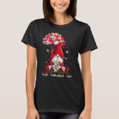 Accept Understand Love Gnome Valentine Autism Awar Tシャツ (正面)