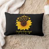 Accept Understanding Love Sunflower Shirt Autism A ランバークッション (ブランケット)