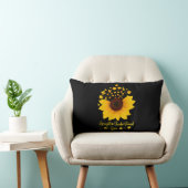 Accept Understanding Love Sunflower Shirt Autism A ランバークッション (椅子)