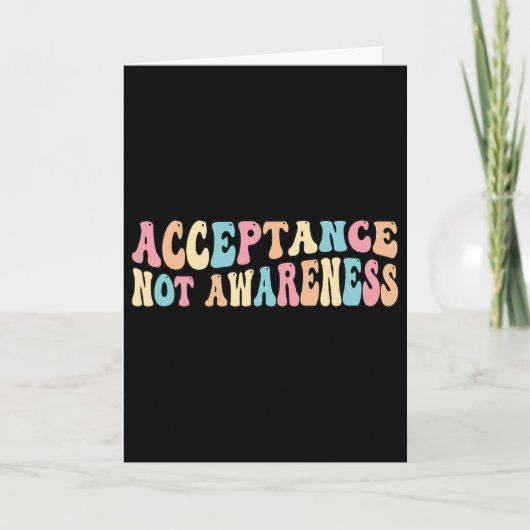 Acceptance Neurodiversity Autism Neurodivergent 1 カード (正面)