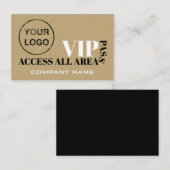 Access All Areasロゴデザイン、VIPカード 名刺 (正面/裏面)
