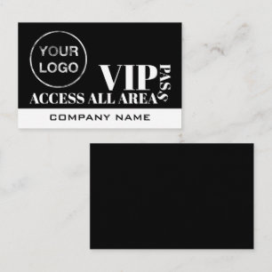 Access All Areasロゴデザイン、VIPカード 名刺