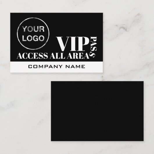 Access All Areasロゴデザイン、VIPカード 名刺 (正面/裏面)