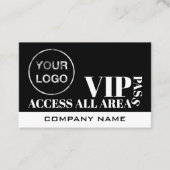 Access All Areasロゴデザイン、VIPカード 名刺 (正面)
