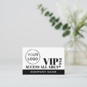 Access All Areasロゴデザイン、VIPカード 名刺 (スタンド正面)