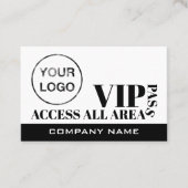 Access All Areasロゴデザイン、VIPカード 名刺 (正面)