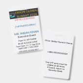 Access Badge Identification | Conference バッジ (Front & Back)