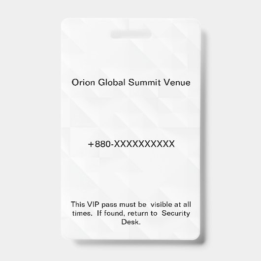 Access Badge Identification | Conference_update バッジ (裏面)