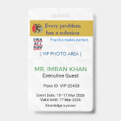 Access Badge Identification | Conference_update バッジ (正面)