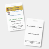 Access Badge Identification | Conference_update バッジ (表裏)