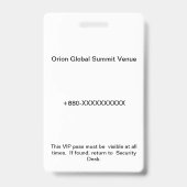 Access Badge Identification | Conference_update バッジ (裏面)