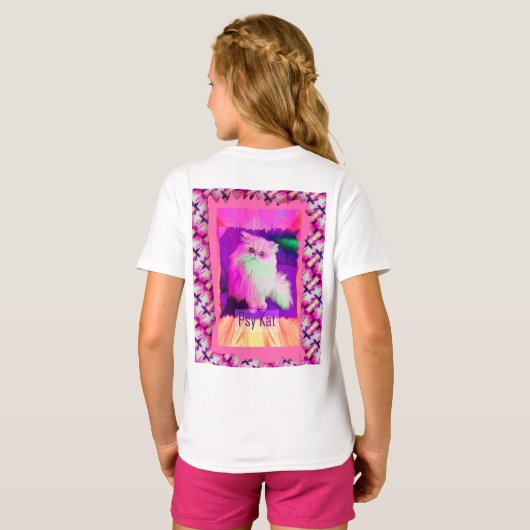 ACCI作 PSY Kat / サイキックキャット ペーパーカップ Tシャツ (裏面フル)