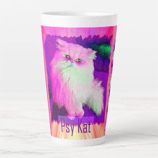 ACCI作 PSY Kat / The Psychic Cat ペーパーカップ カフェラテマグ (正面)