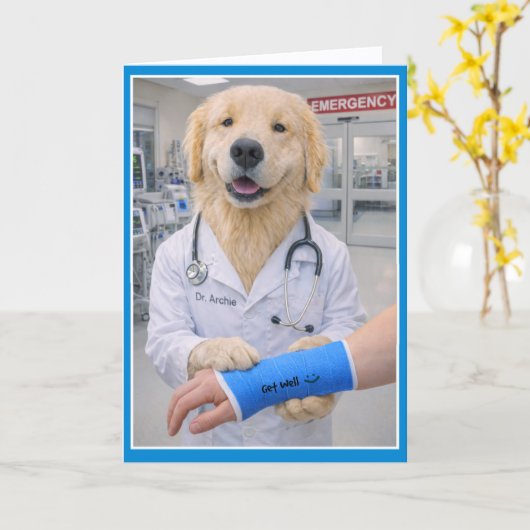 Accident #2 Get Well Card  CD-1 カード (黄色い花)