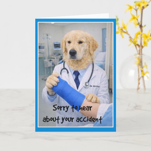 Accident Sorry Get Well Card CC-1 カード (黄色い花)