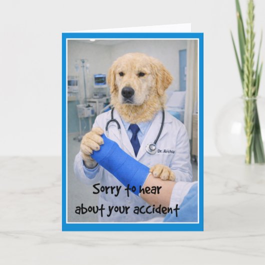 Accident Sorry Get Well Card CC-1 カード (正面)