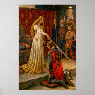 Accolade by Edmund Blair Leighton ポスター