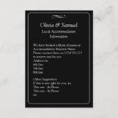 Accommodation Info - Black White Infinity Scroll, エンクロージャーカード (正面)