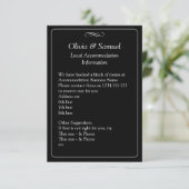 Accommodation Info - Black White Infinity Scroll, エンクロージャーカード (スタンド正面)