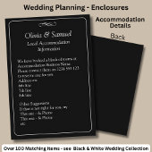 Accommodation Info - Black White Infinity Scroll, エンクロージャーカード