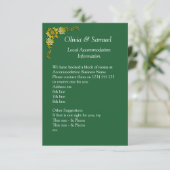 Accommodation Info - Emerald Green & Gold エンクロージャーカード (スタンド正面)