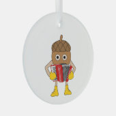 Accordion Nut ガラスオーナメント (正面右)