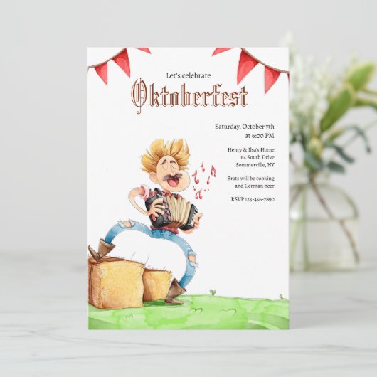 Accordion Player Oktoberfest 招待状 (スタンド正面)