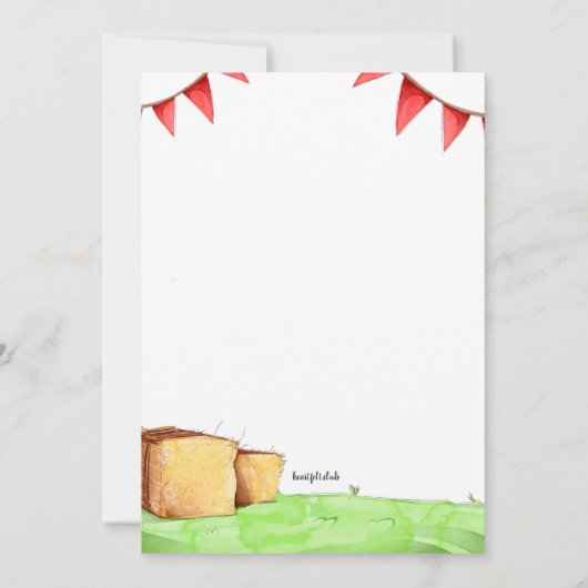 Accordion Player Oktoberfest 招待状 (裏面)